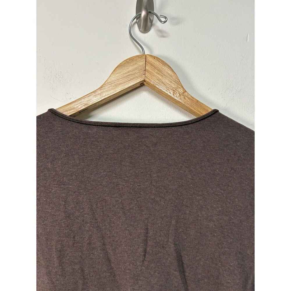 LL Bean Long Sleeve T Shirt Women’s XL Brown 100 Cotton Outdoor Lounge - Picture 7 of 7